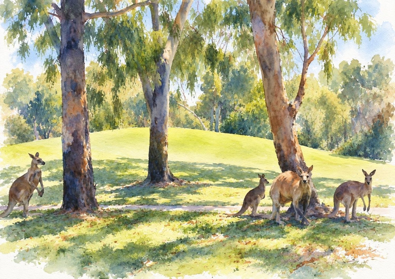 Loose Watercolour style example