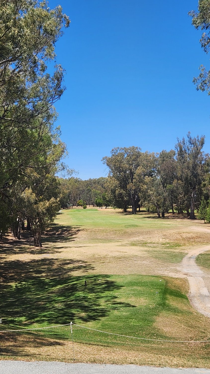 Original photo of the green at Corowa golf course