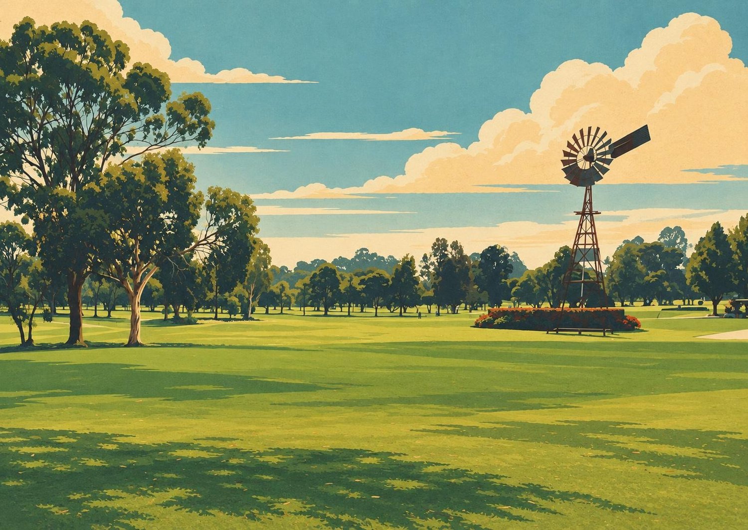 Vintage Travel Poster style example