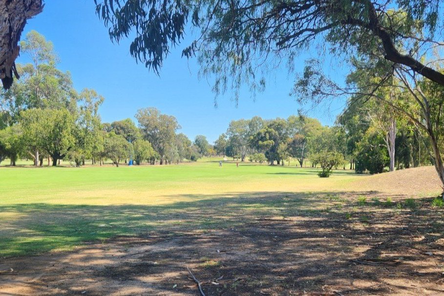 Original photo of the fairway at Yarrawonga